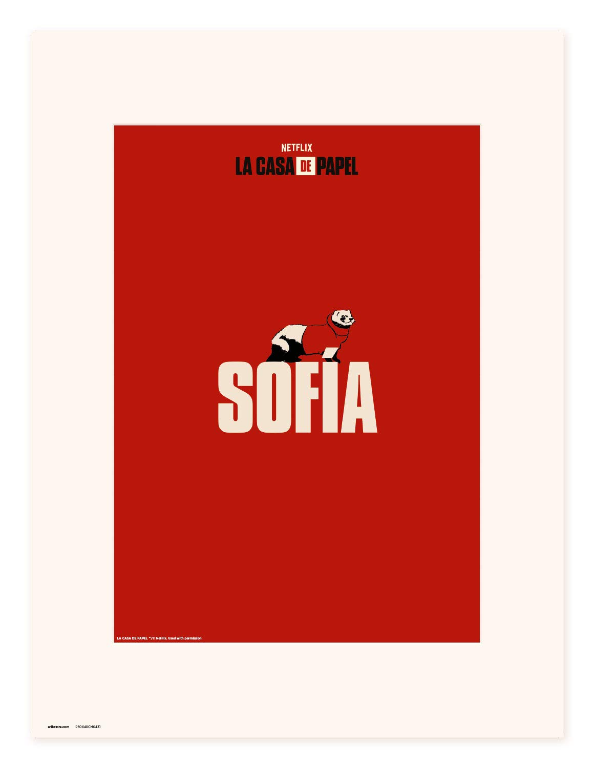 Erik - Art Print | Print, La Casa de Papel Netflix, Sofia, 30 x 40 cm