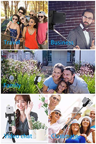 image for Selfie Stick Tripod with Bluetooth Wireless Remote,Ausemku Extendable 