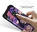 Hocase Galaxy S9 Case, SM-G960 Case, Heavy Duty Shockproof Protection Hard Plastic+Soft Silicone Rubber Hybrid Dual Layer Protective Phone Case for Samsung Galaxy S9 2018 - Violet Flowers