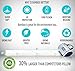 DreamyPanda Toddler Bed Rail Bumper/Foam Guard for Bed - Extra Large - Side Rail with Bamboo Cover - Pillow Pad for Toddlers, Kids [1-Pack]