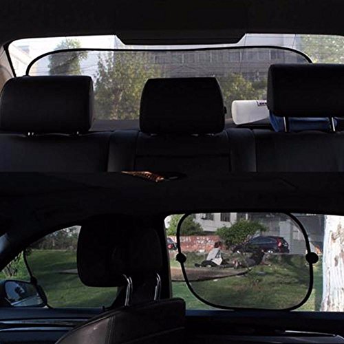 5 Pcs Car Window Screen Shades by Northbear-Mesh Car Window Shade, Baby Car Sun Shade, UV Protection for Kids Passengers Travel Glare Protector