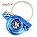 maycom® Creative Spinning New Turbo Turbocharger Keychain Key Chain Ring Keyring Keyfob (Anodized Blue)