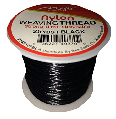 Magic Nylon Weaving Thread Ultra Stretchable 25 Yards Black