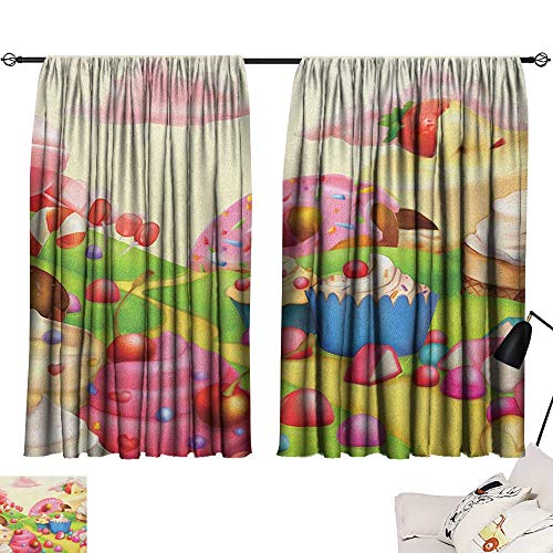 Michaeal Modern Modes Darkening Curtains Yummy Donuts Sweet Land