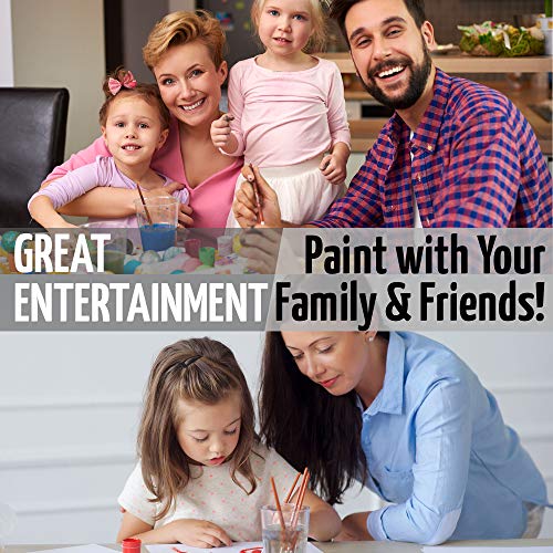 Paint by Numbers for Adults On Canvas Painting Kit Rolled WrinkleFree