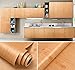 GLOW4U Faux Wood Grain Contact Paper Vinyl Self Adhesive Shelf Drawer Liner for Kitchen Cabinets Shelves Table Desk Dresser Furniture Arts and Crafts Decal 24 Inches by 16 Feet