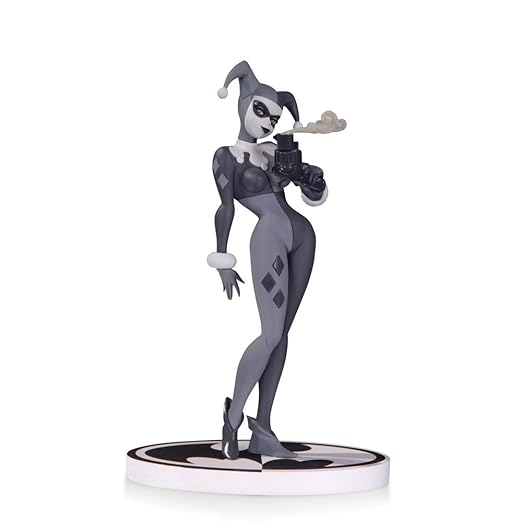 DC Comics Batman Harley Quinn 2 nd Edition Statue, schwarz und weiß