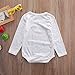 Baby Boys Girls Christmas Long Sleeve Smiling Snowman Face Bodysuit