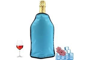 HI FINE CARE Wine Bottle Cooler, Wine Chiller Sleeve for Bottle Chill Cooler Ice Pack Sleeve- Freezer Sleeve- Vodka- Tequila Chiller- Cooler- Carrier (Green)