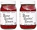 Bone Suckin' Sauce Sweet Southern Spicy BBQ Sauce - 18 oz in Glass Bottle, Ribs, Chicken, Pork, Beef, Gluten-Free, Non-GMO, Kosher, Barbecue Sauce Sweetened 2 Pcs