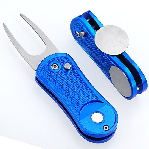 image for Mile High Life All Metal Foldable Golf Divot Tool with Pop-up Button &