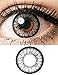 Rtiopo Cosplay Large Diameter Colored Contacts Lens Eye Makeup Unisex 6 Colors for Both Men & Women (Gray)