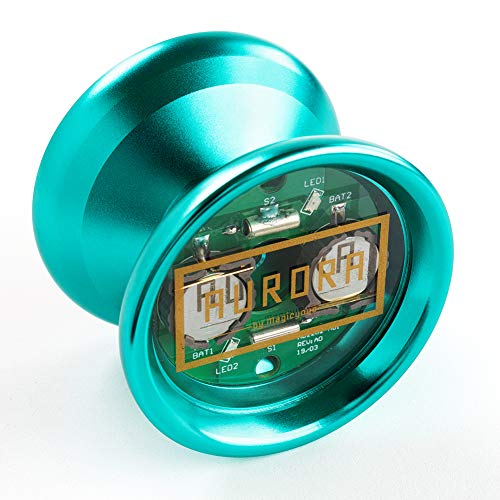 CHEE MONG Unresponsive Yoyo Y02 Light Up, MAGICYOYO Professional Yo-yo, Alloy Yoyo with Orange LED Lights with Bag + Glove + 5 Yoyo Strings