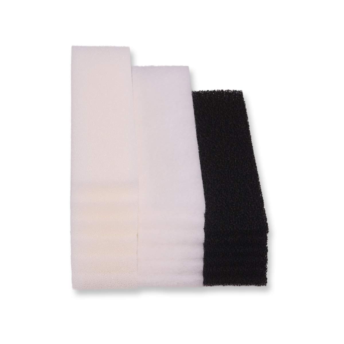 INGVIEE Compatible Filter Pads for Fluval U4 Aquarium Filter (6x Foam Pads, 6x Carbon filter, 6x polyester filter pads)
