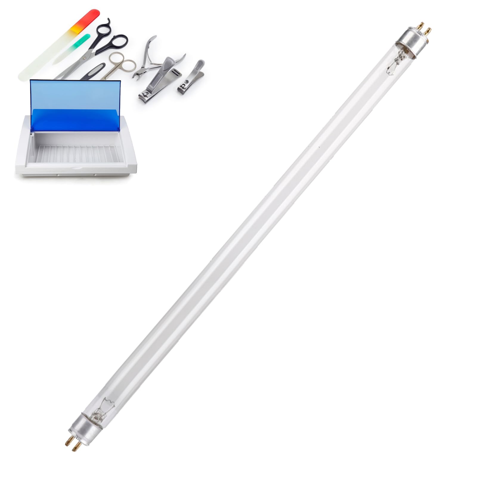 Disinfection Lamp Tube - 8w Ultraviolet Sterilization Light Tube Disinfection Lamp UV Light Sterilizer for Nail Art Beauty Salon(01)