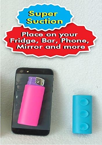 Lighter sleeve - fit for any lighter as BIC and others - 12 units display in 3 colors - stick to any surface at car window, hookah, cell phone, garden, etc. - FREE SHIPPING