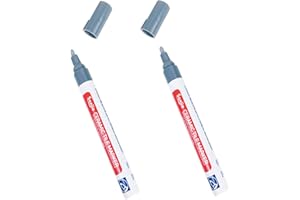 Grout Pen White Tile Paint Marker: Waterproof Grout Colorant and Sealer Pen (Dark Grey-2 PCS)