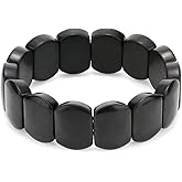 SZFMSWE shungite stones raw shungite bracelet (Inner diameter length 2.3Inches)