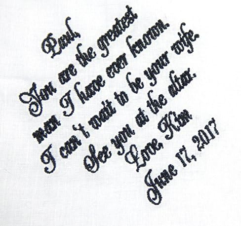 Groom Handkerchief Gift From Bride to Groom Personalized Handkerchief for Groom Groom Gift
