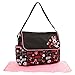 Disney Minnie Mouse Floral Graffiti Print Diaper Bag with Flap