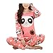 RAYYEE Big Girls' Long Sleeve Round Neck Pajama Sleep Set Cartoon Sleepwear