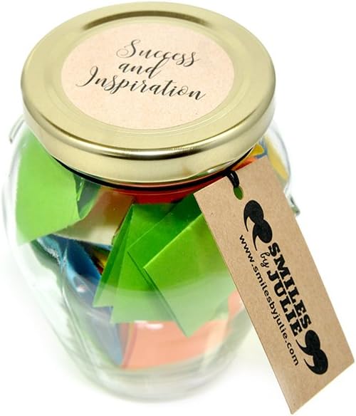 Smiles by Julie - Success and Inspiration Quotations in a Jar. A Thoughtful and Motivational Quote for Every Day of the Month. Ideal Gift for Inspiration and Encouragement. Comes in its own Gift Box.: Home & Kitchen