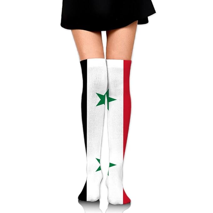 Amazon Com Jf X Arab Flag Women S Over Knee High Socks Long