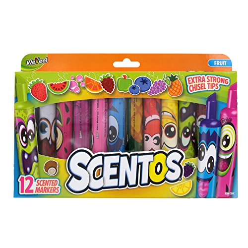 Scentos fruit scented markers, chisel tip, assorted col…