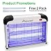 Aspectek Upgraded 20W Electronic Bug Zapper, Insect Killer - Mosquito, Fly, Moth, Wasp, Beetle & Other pests Killer for Indoor Residential & Commercial