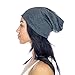 Grace Eleyae GE Sleep Caps | Grey Slap Silky Sleeping Stylish Beanie Hat Premium Quality Head cover for Curly Hair Women Soft & Smooth Sleep Caps (Large)