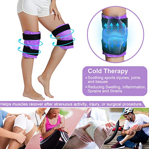 REVIX Knee Ice Pack for Injuries Reusable Gel Knee Ice Wrap for