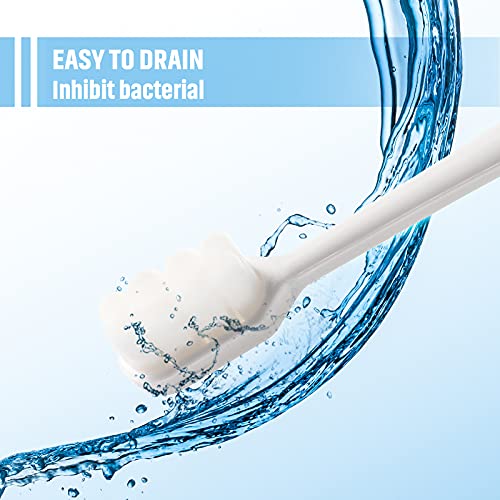 4 Pieces MicroNano Manual Toothbrush for Sensitive Teeth, Extra Soft