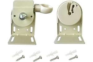Medduw Shade Replacement Parts,Cordless Crank Kit,Roller Shade Mounting Brackets,for Coolaroo Exterior Sun Shades, Outdoor Blinds(Beige, Cordless Bracket)
