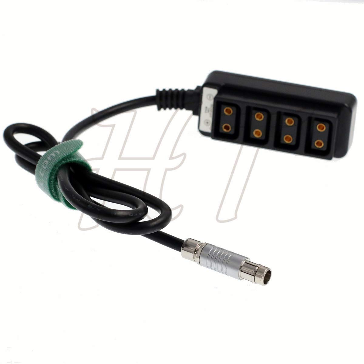 HT Alexa RS 3 Pin to 4 Port D-tap Power Splitter Female P-tap Adapter Cable