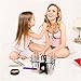 CosmoSpa Acrylic Makeup Brush Holder & Rack for Air Drying Cosmetic Brushes