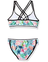 Bikini vibrantes Tropicana para niñas Jantzen impresión