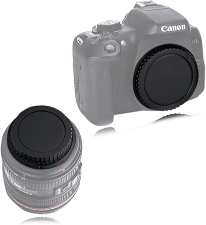 Amazon Vko カメラボディキャップとリアレンズキャップ キヤノンcanon用 Eos Kiss F X50 9000d 8000d X9i X9 X8i X7i X7 X6 X6i X5 X80 X70 N80d 77d 70d 60d 6d 7d Mark Ii 5d Mark Iii 5d Mark Ivなど用 2セット レンズキャップ 通販