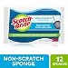 Scotch-Brite Non-Scratch Scrub Sponges, Cleaning Power for Everyday Jobs, Cleans Fast without Scratching, 12 Scrub Sponges