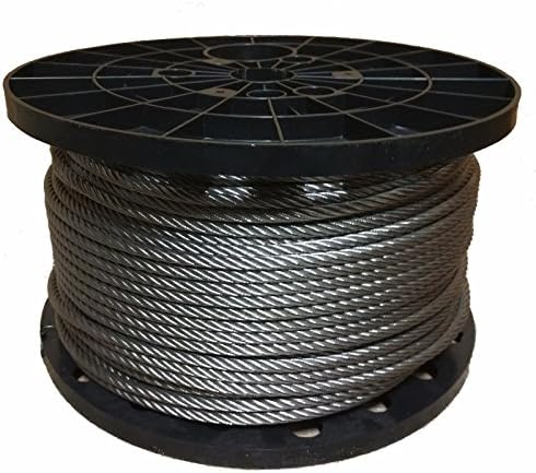 3/8" Stainless Steel Aircraft Cable Wire Rope 7x19 Type 304 (400 Feet)