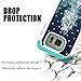 MagicSky S7 Edge Case, [Shock Absorption] Studded Rhinestone Bling Hybrid Dual Layer Armor Defender Protective Case Cover for Samsung Galaxy S7 Edge (Mermaid)