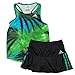 Adidas Girls Shirt and Skort 2pc Set, Green/Black, 5