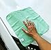 VibraWipe Microfiber Cleaning Cloth, Thick and Large Size 14.2 x 14.2 inches, 8-Pack, Green, Microfiber Cloth, Cars, Glass, Window, Dish Cloths, Machine Washable, Reusable, Lint-Free