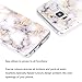 Galaxy S8 Plus Case,Spevert Marble Pattern Hybrid Hard Back Soft TPU Raised Edge Ultra-Thin Shock Absorption Slim Protective Cover Case for Samsung Galaxy S8 Plus/S8+ (White)