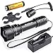 EVOLVA FUTURE TECHNOLOGY T20 IR 850nm IR Light Illuminator Infrared Led Flashlight 38mm Lens IR Torch for Long Rang Night Vision Scope Hunting (Mount and Tail Switch Package)