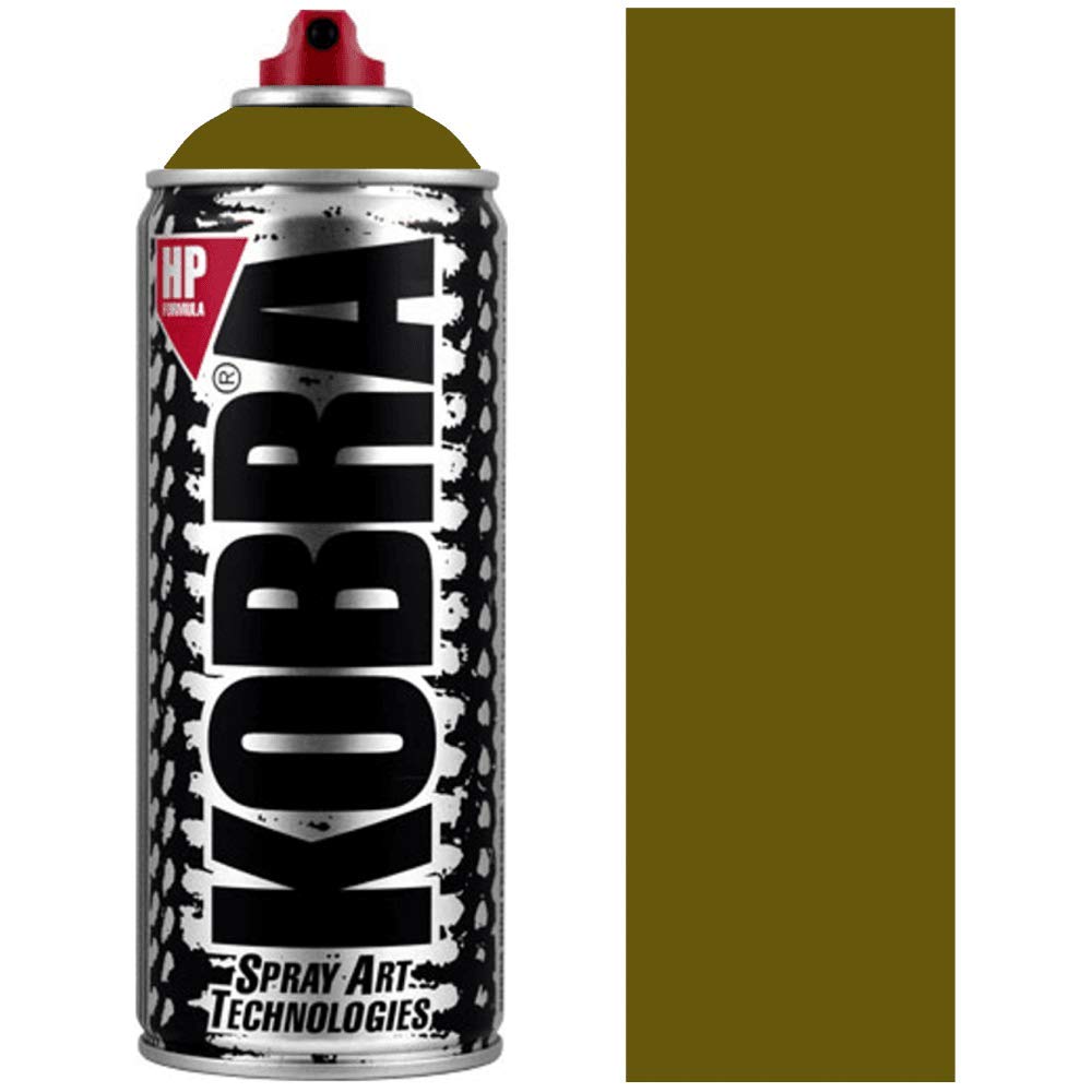 KOBRA HP High Pressure Spray Paint 400ml Can – Professional Grade 100% Acrylic Formula with Matte Finish for Graffiti, Street Art, Crafts & Multi-Surface Use (450 Pistacchio)