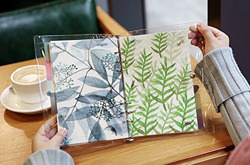 Funcoo Plastic Planner Index Dividers Category Page Tab Indexing Cards for A5 6-Holes Ring Binders/Planners Notebook/School Stationery, 6 Sheets/Pack, 2 Pack (Style-1)