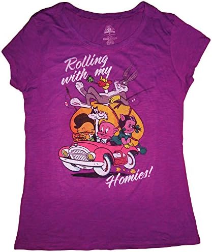 Warner Bros. Looney Tunes Womens T-shirt (M, Purple)