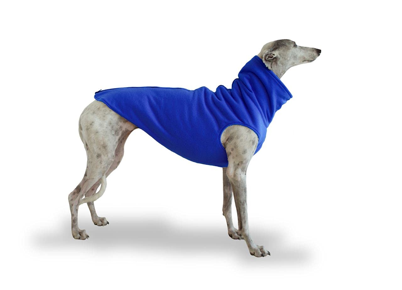 Galguita Amelie Greyhound Fleece Jacket - Blue Lambskin Interior (M)