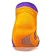 Feetures! Men's Elite Ultra Light No Show Tab, Firecracker + Iris, Medium