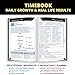 TIMEBOOK Growth Mindset Productivity Planner - Grow & Focus with Tribe of Mentors & the Tools of Titans. Build Millionaire Success Habits & the 4 Hour Work Week - Hardcover A5 Planner Undated Daily   